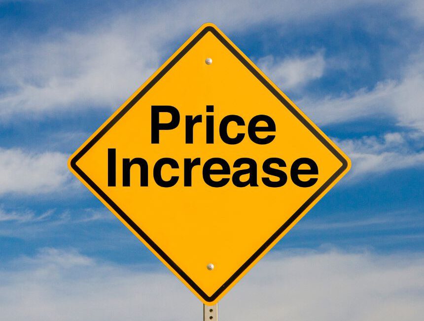 2026 Cost Increase
